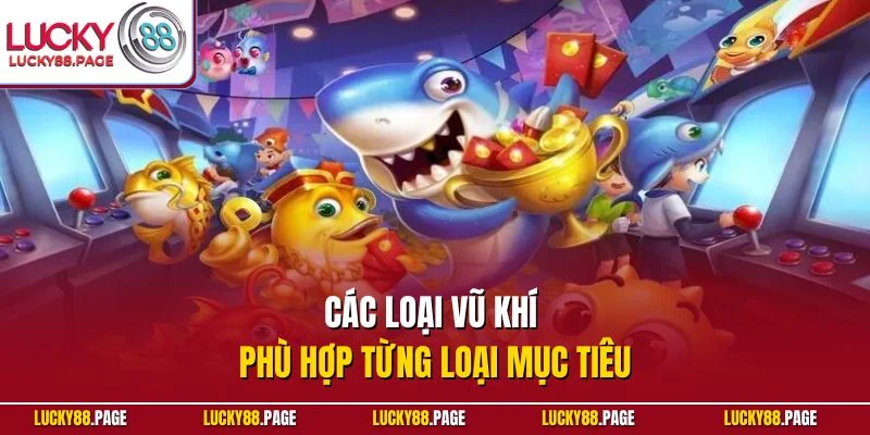 Các loại vũ khí phù hợp từng loại mục tiêu